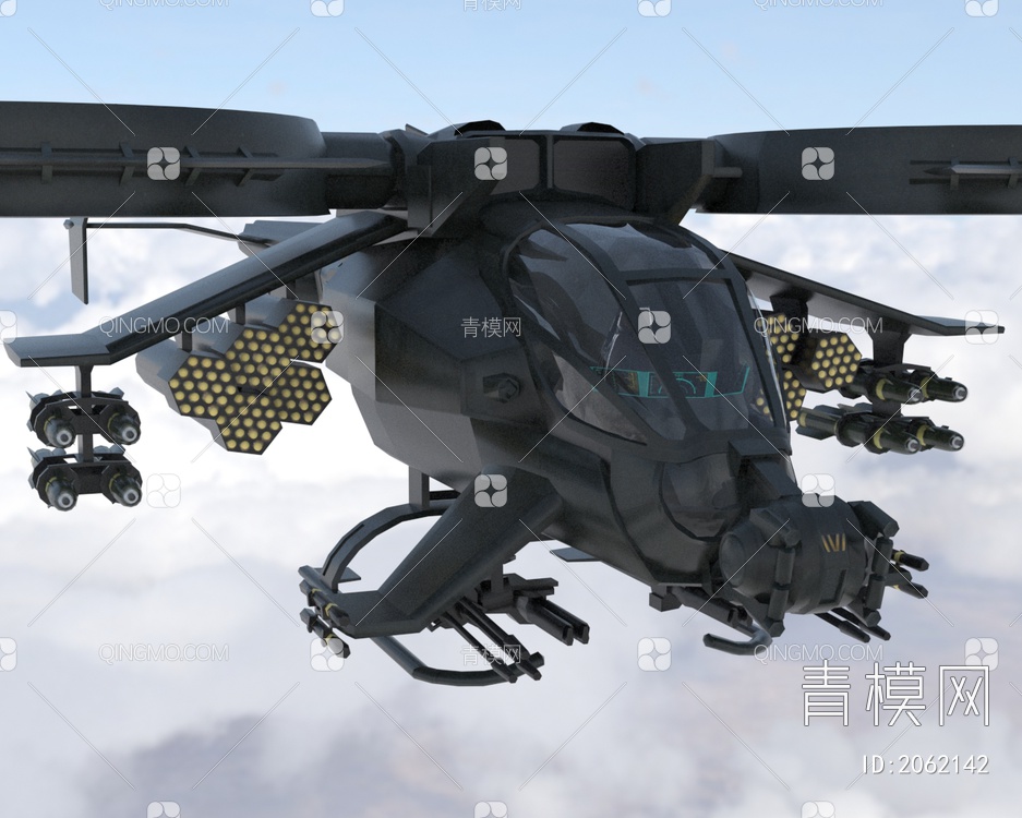 卡佰索阿凡达毒蝎直升机战斗飞机