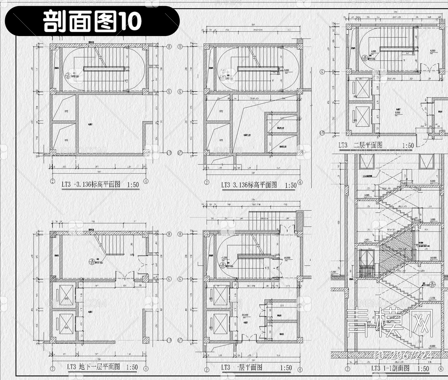 民宿酒店建筑CAD施工图纸总平面布局图立面图乡村客栈设计效果图