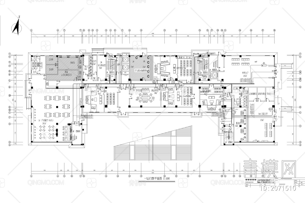 法院弱电智能化CAD施工图纸综合布线门禁监控机房会议系统平面图