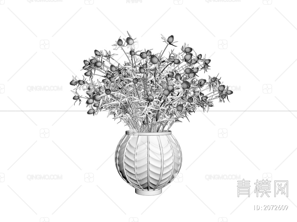 荆棘花陶瓷滴水花瓶