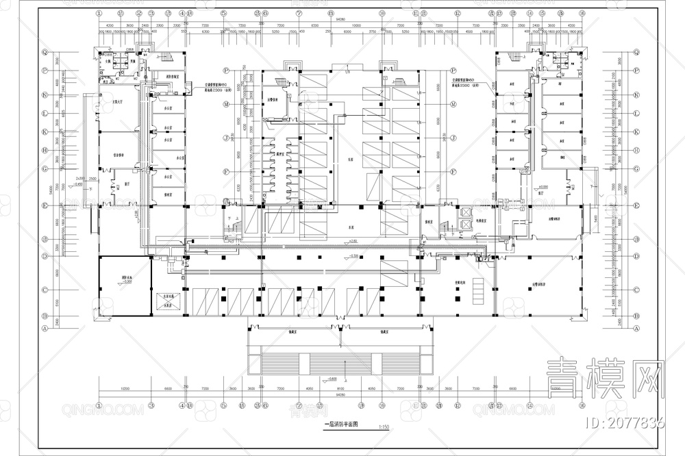 办公楼弱电智能化系统图电气工程建筑电气