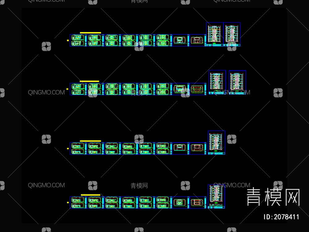 龙湖天街综合体功能标准化CAD图块