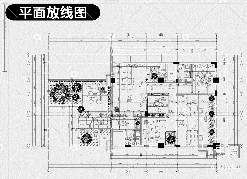 会所装修设计CAD施工图禅意茶楼餐饮餐厅私人包厢工装设计效果图