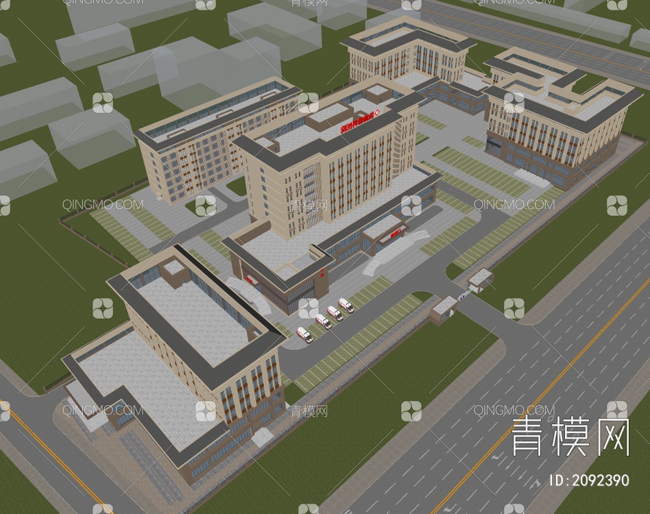 医院鸟瞰规划