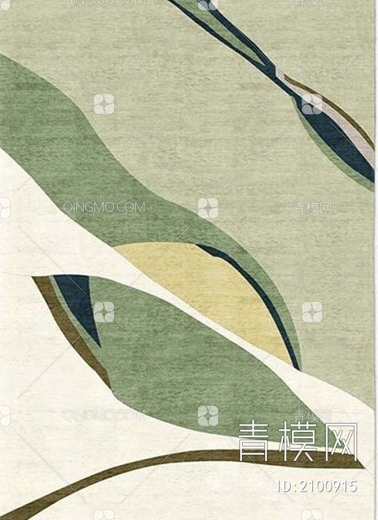 现代抽象图案地毯
