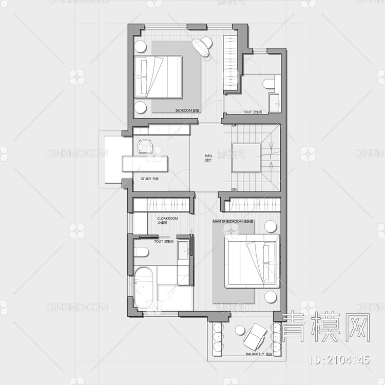 247㎡三层联排别墅豪宅户型改造优化户型平面图