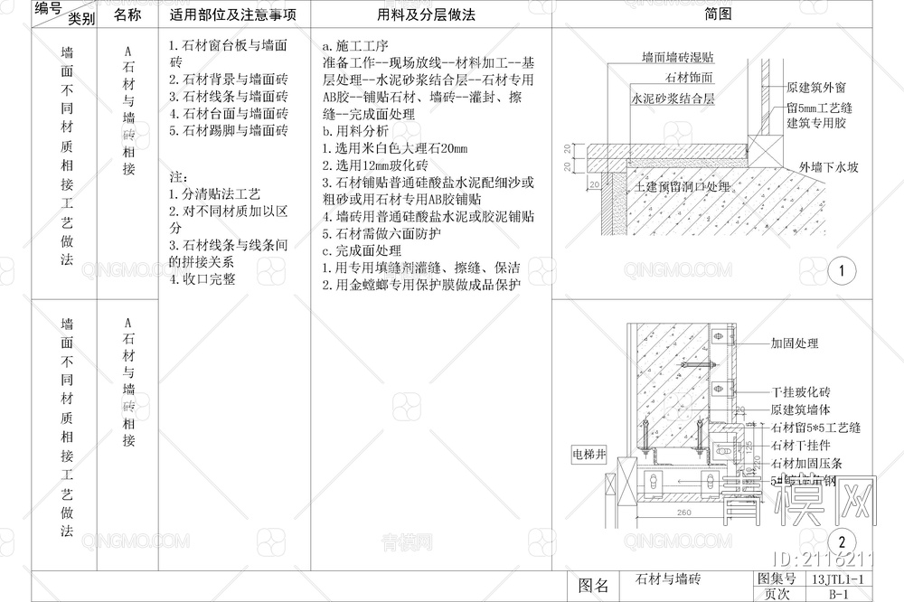 瓷砖墙砖陶瓷墙面收口工艺做法节点大样图详图