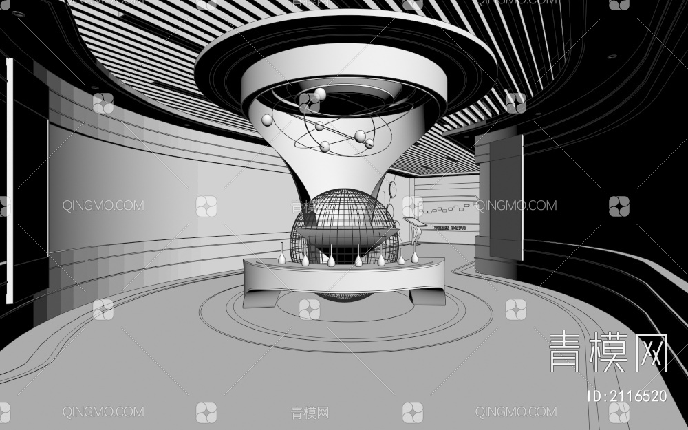 科技企业展厅 360全息投影 数字沙盘 互动触摸一体机 滑轨屏