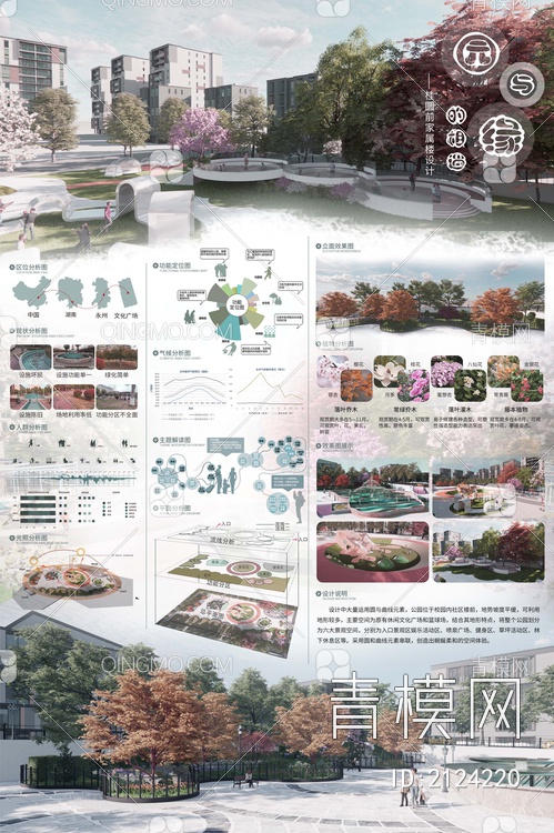PSD免抠城市公园景观设计展板