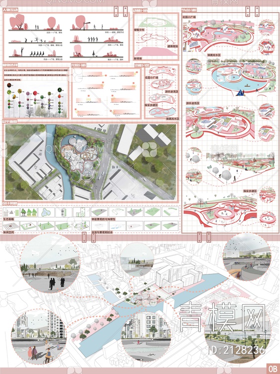 PSD免抠生态景观公园设计展板