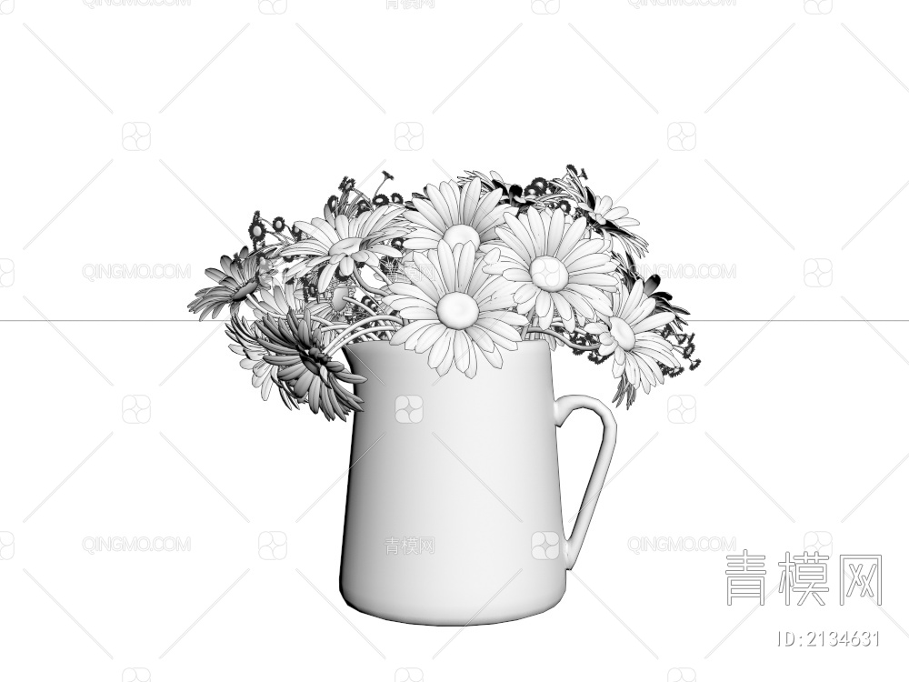 水壶花瓶 菊花