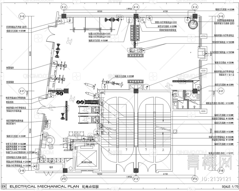 健身房CAD+效果科+SU+PPT方案