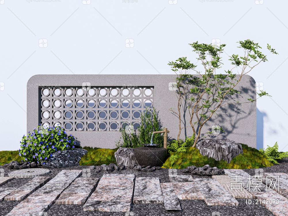庭院镂空景墙