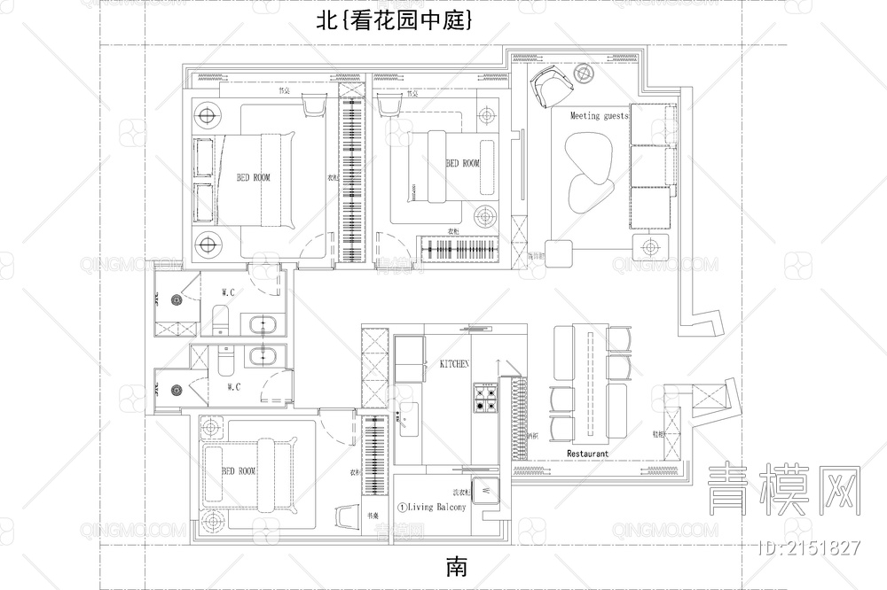 彩平图PSD源文件室内设计家装CAD家具ps分层平面效果图素材