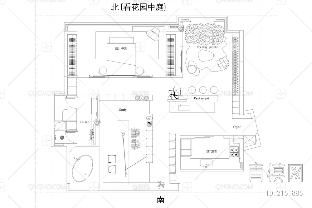 彩平图PSD源文件室内设计家装CAD家具ps分层平面效果图