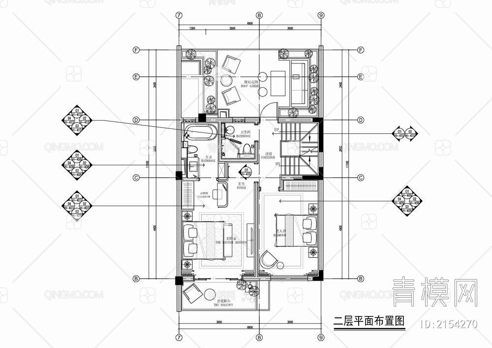 三层别墅室内施工详图 家装 豪宅 私宅 样板房 洋房