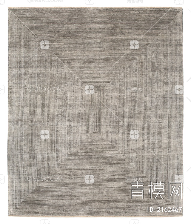 灰咖色线条地毯