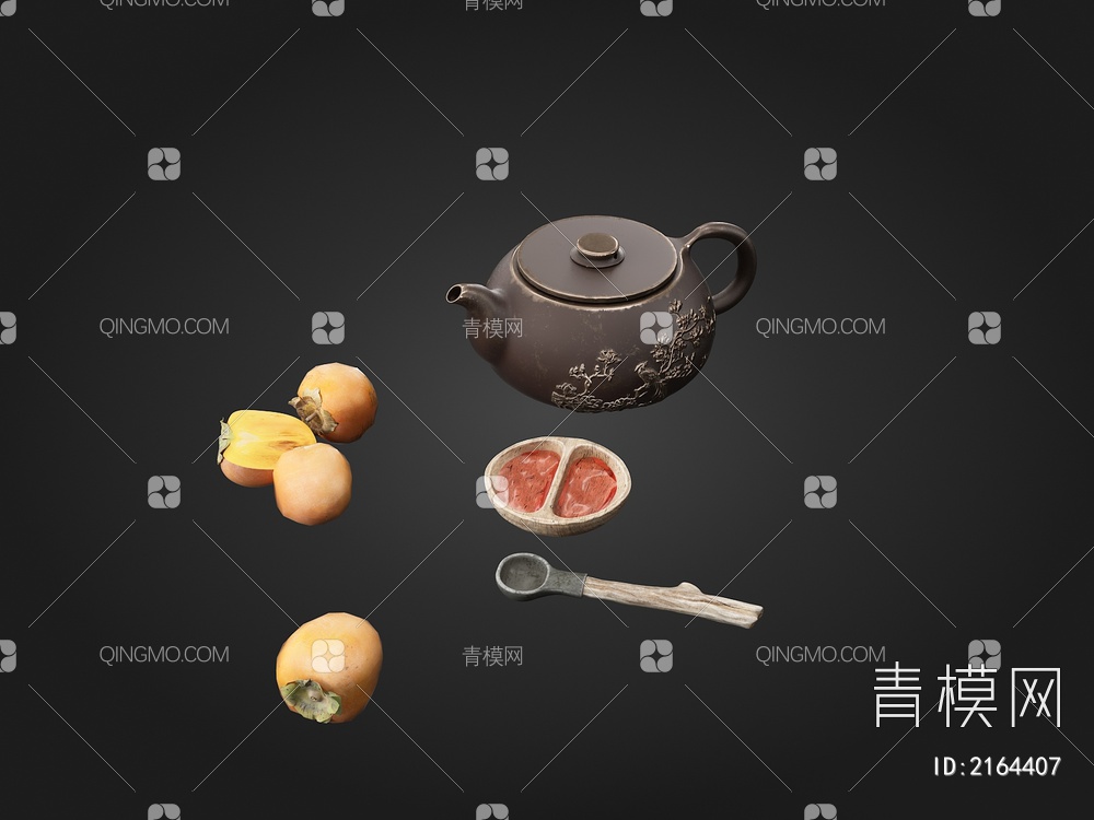 茶壶 柿子