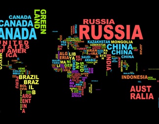 世界地图，结构主义