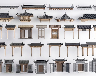 古建门头  牌坊
