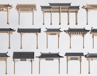 古建门头 牌楼 牌坊