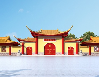 寺庙大门