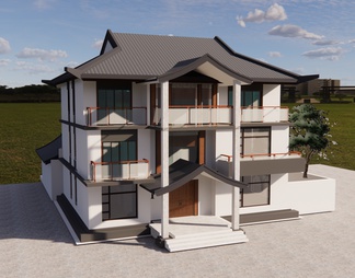 三层别墅建筑外观设计