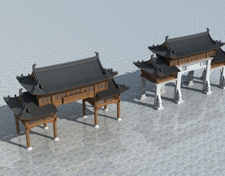 古建 大门 牌坊