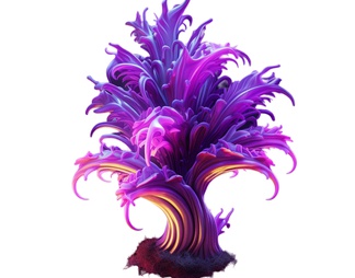 花草荧光贴图