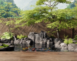 假山水景