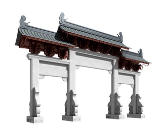 古建 牌坊 大门 门楼