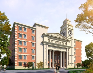 学校 教学楼 图书馆 报告厅 综合楼