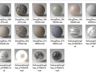  材质库新_灯罩 V-Ray Material Library