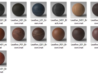  材质库新_皮革 V-Ray Material Library