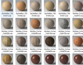  材质库新_木纹 V-Ray Material Library