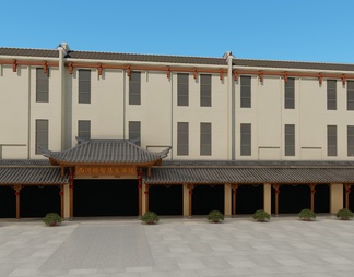 门头，飘檐