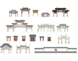 仿古牌坊
