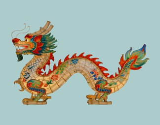 龙形灯笼龙形美陈