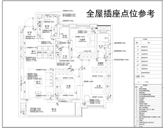 全屋CAD水电施工图