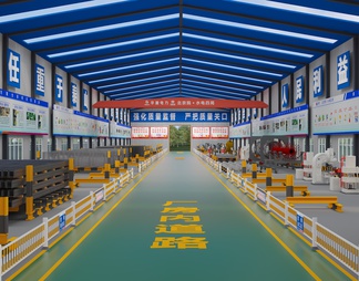 钢筋厂钢筋加工厂生产车间